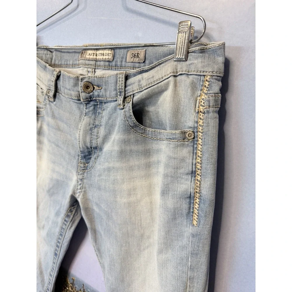 BKE Jeans‎ Mens 36R Light Blue Carter Straight Stretch  Y2K